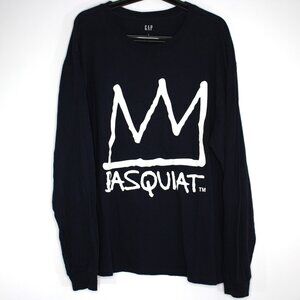 GAP x Jean Michael Basquiat Mens Large Spell Out Big Logo T-Shirt H978